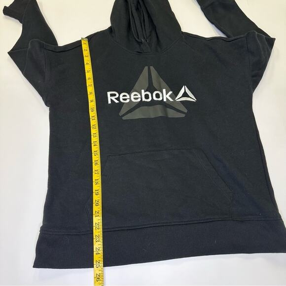 Reebok Black Logo Hoodie M - Picture 7 of 12